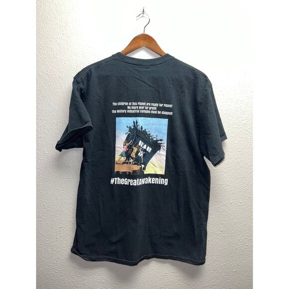 The Great Awakening Shirt Children Of This Planet Ready For Peace Tee Large - Picture 4 of 8